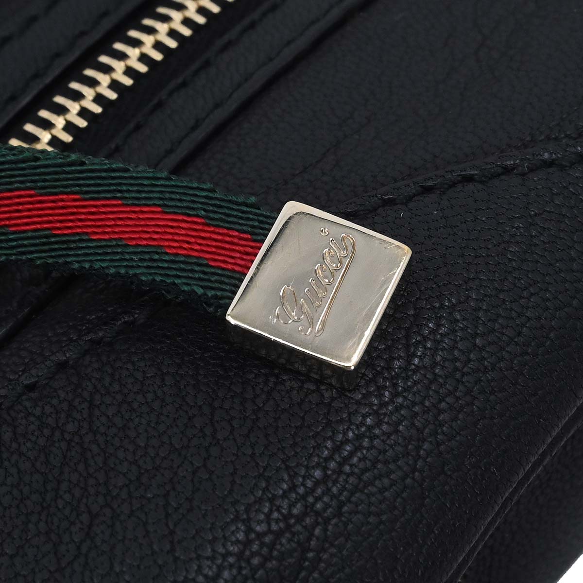Gucci Black Leather Capri Bowler Bag