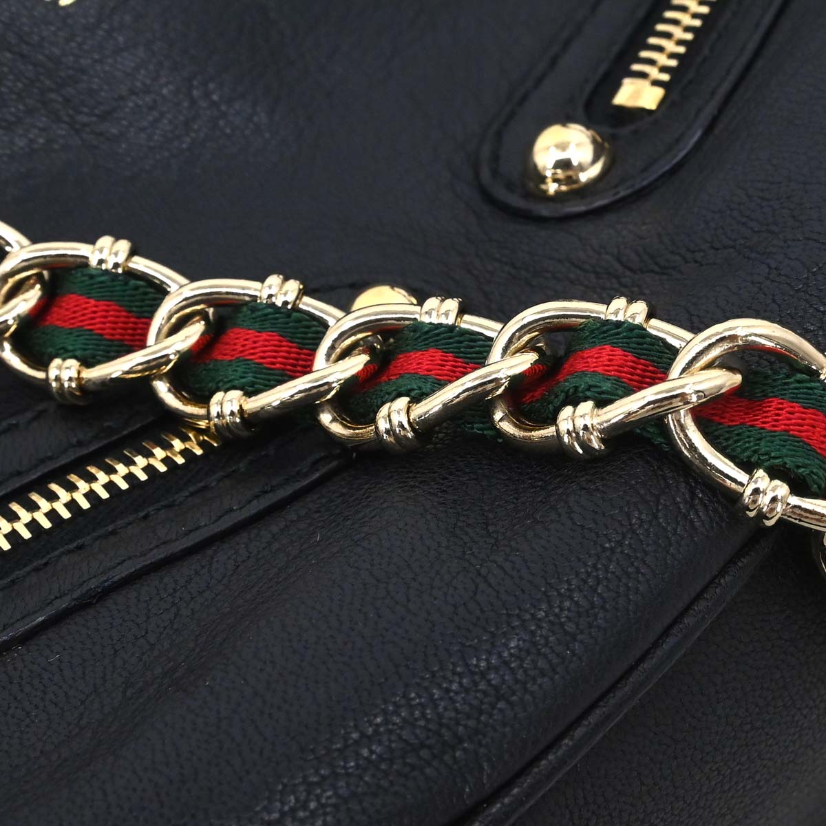 Gucci Black Leather Capri Bowler Bag