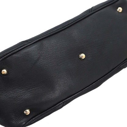 Gucci Black Leather Capri Bowler Bag