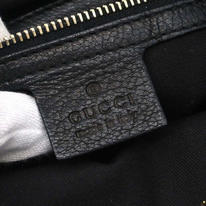 Gucci Black Leather Capri Bowler Bag