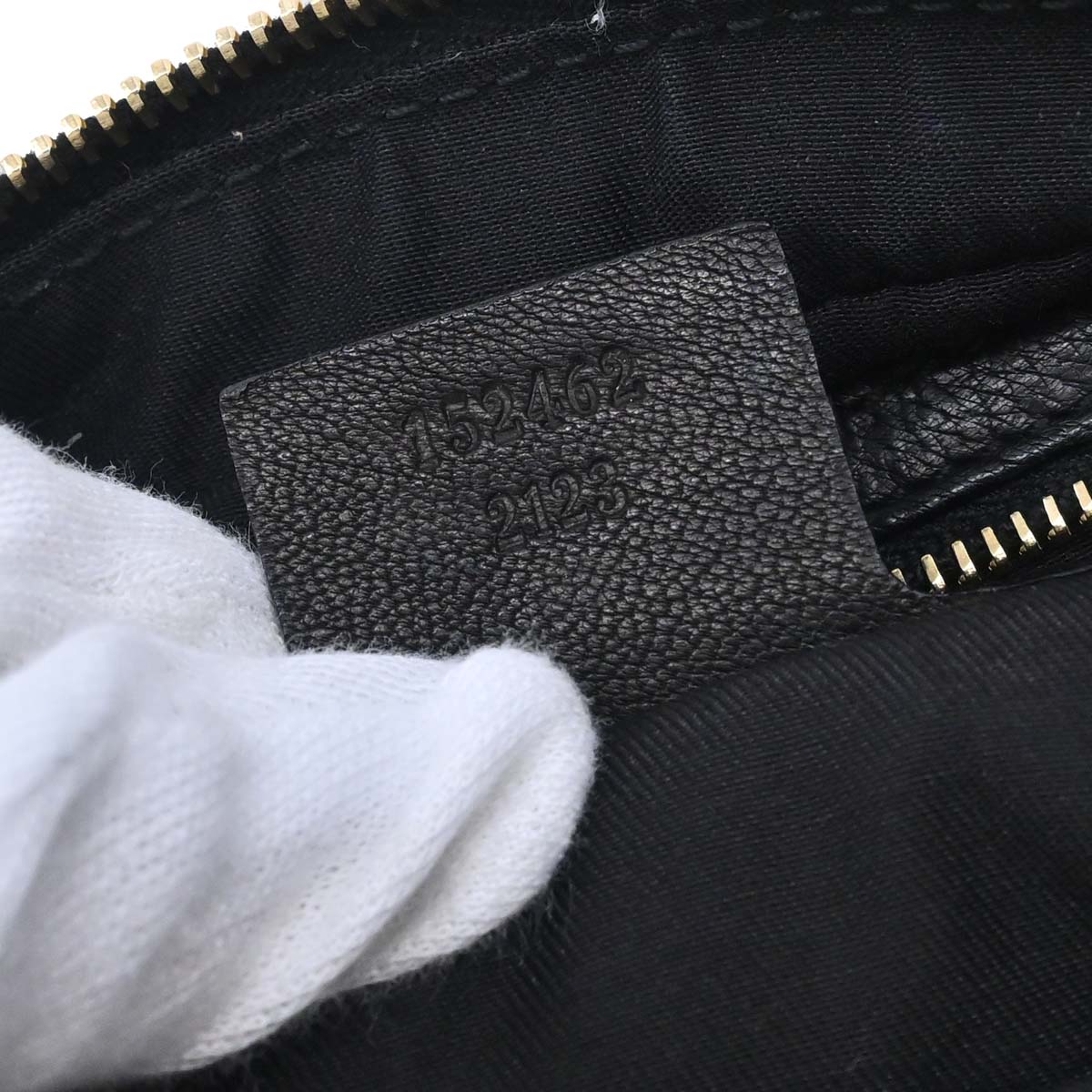 Gucci Black Leather Capri Bowler Bag