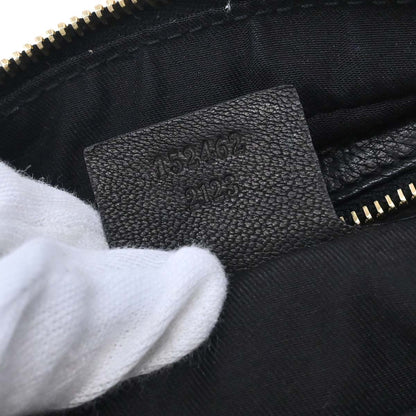 Gucci Black Leather Capri Bowler Bag