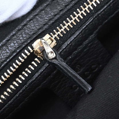 Gucci Black Leather Capri Bowler Bag