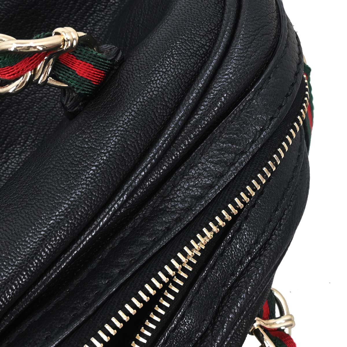 Gucci Black Leather Capri Bowler Bag