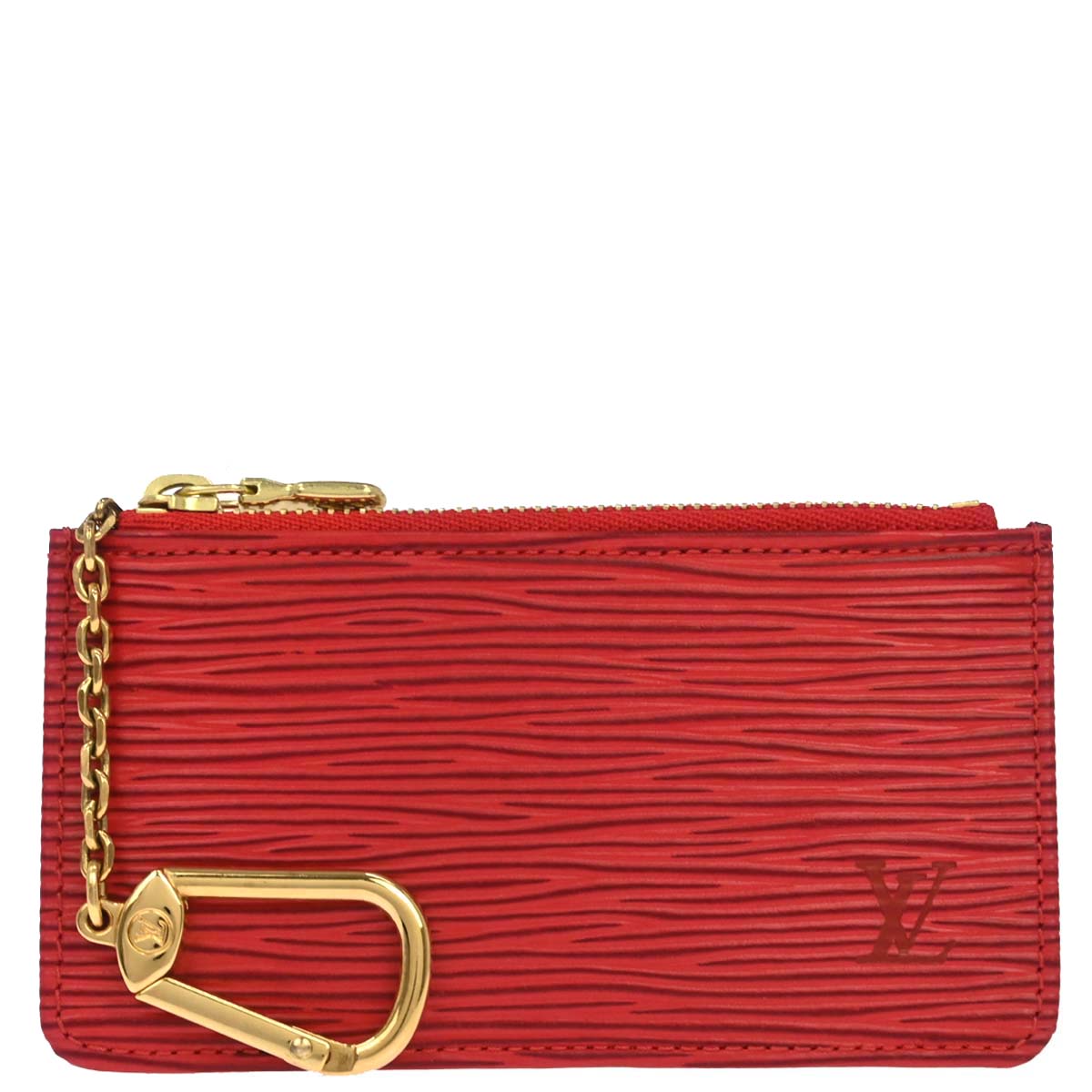 Louis Vuitton Red Epi Pochette Cles Coin Purse M63807