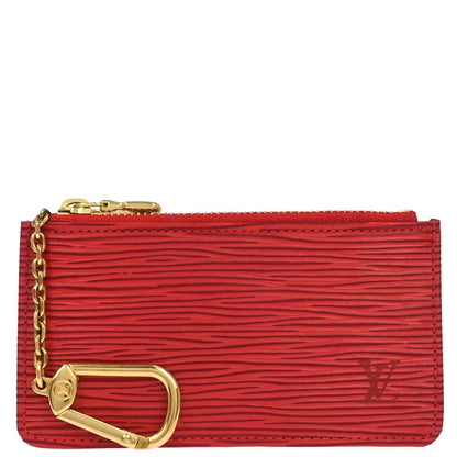 Louis Vuitton Red Epi Pochette Cles Coin Purse M63807