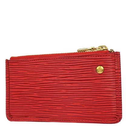 Louis Vuitton Red Epi Pochette Cles Coin Purse M63807