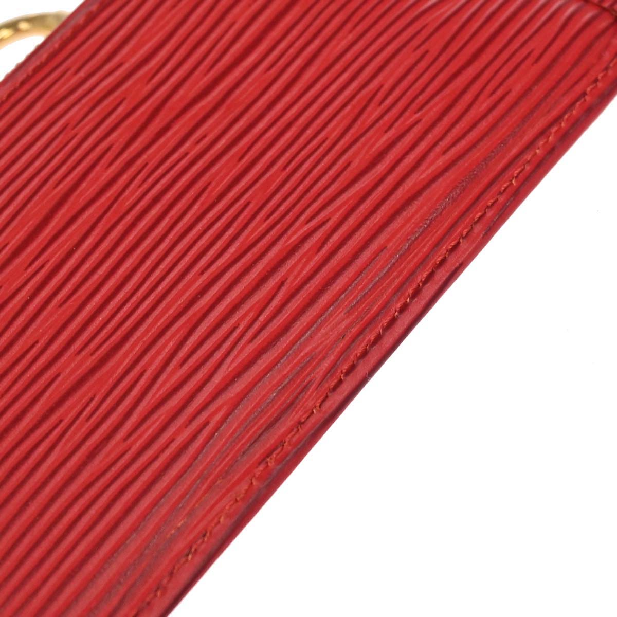 Louis Vuitton Red Epi Pochette Cles Coin Purse M63807