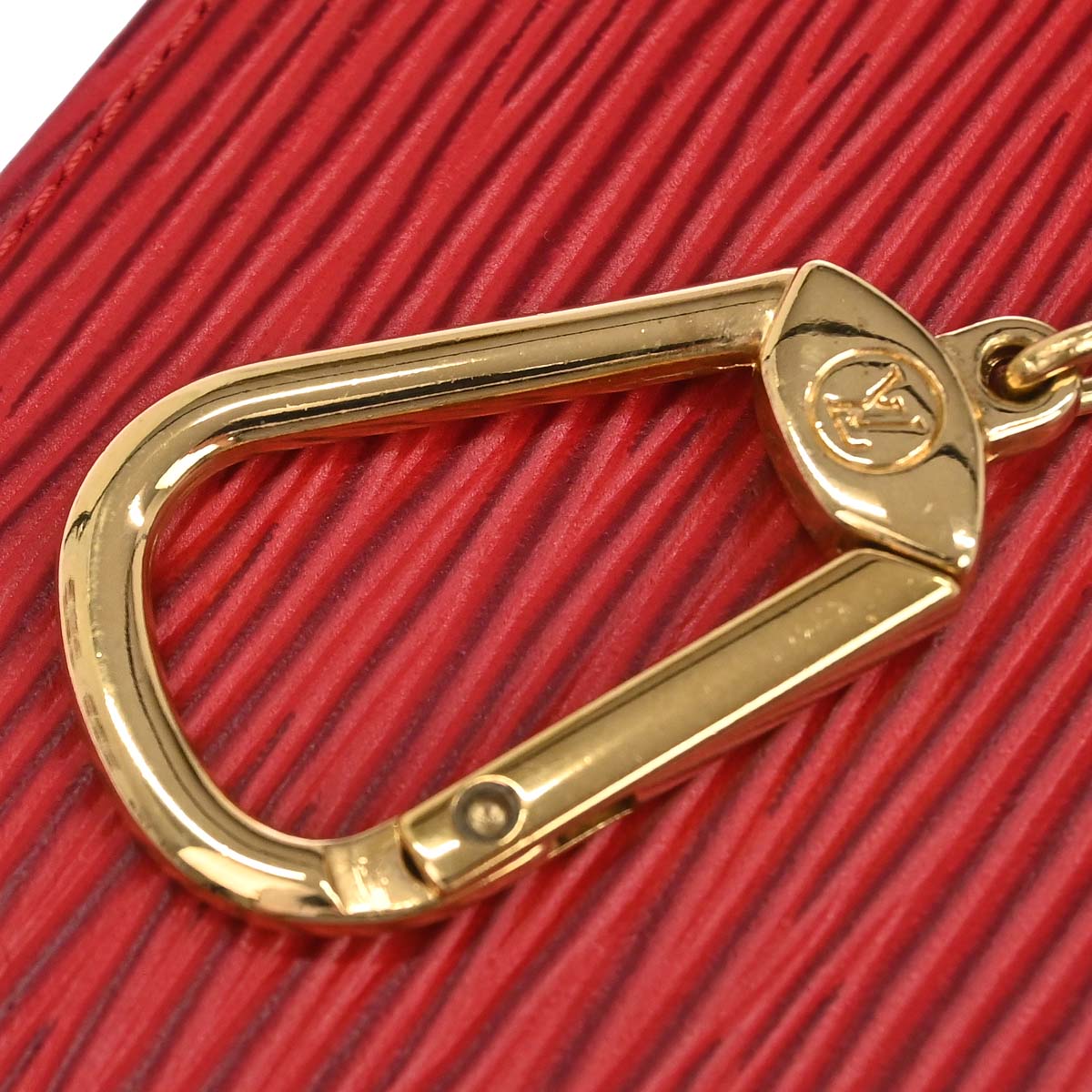Louis Vuitton Red Epi Pochette Cles Coin Purse M63807