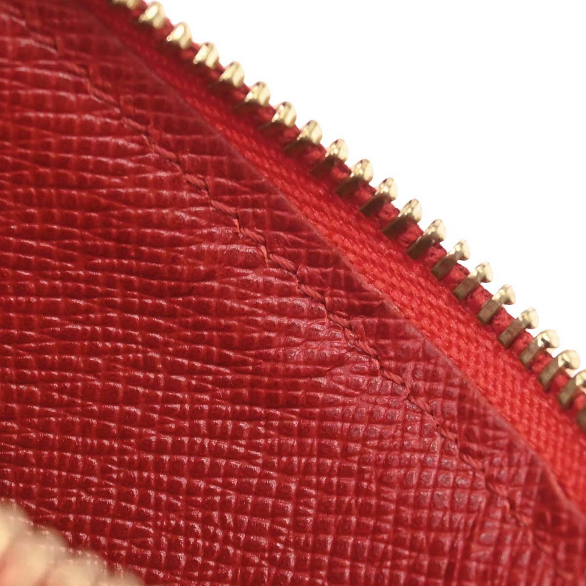 Louis Vuitton Red Epi Pochette Cles Coin Purse M63807