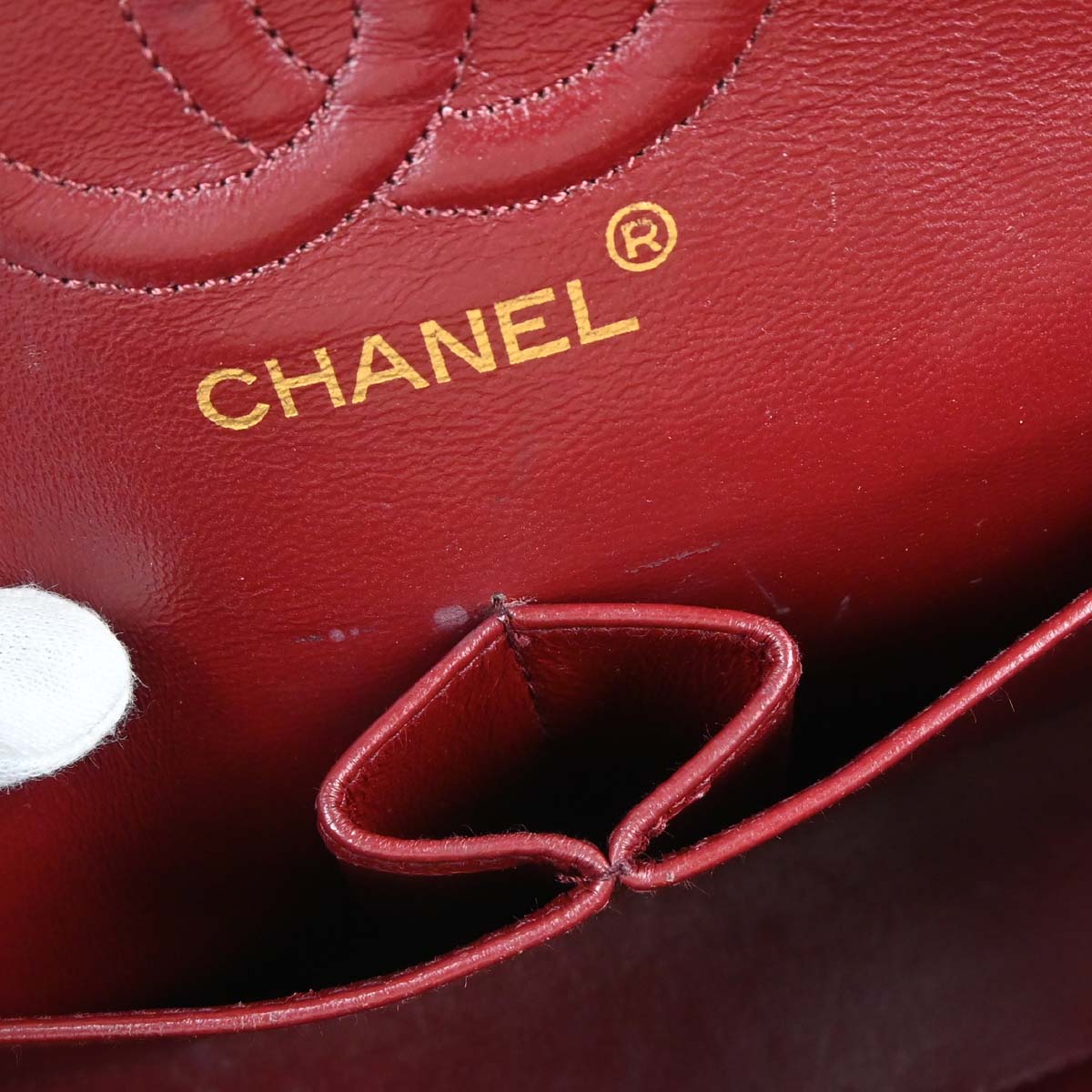 Chanel 1989-1991 Navy Lambskin Small Classic Double Flap Shoulder Bag