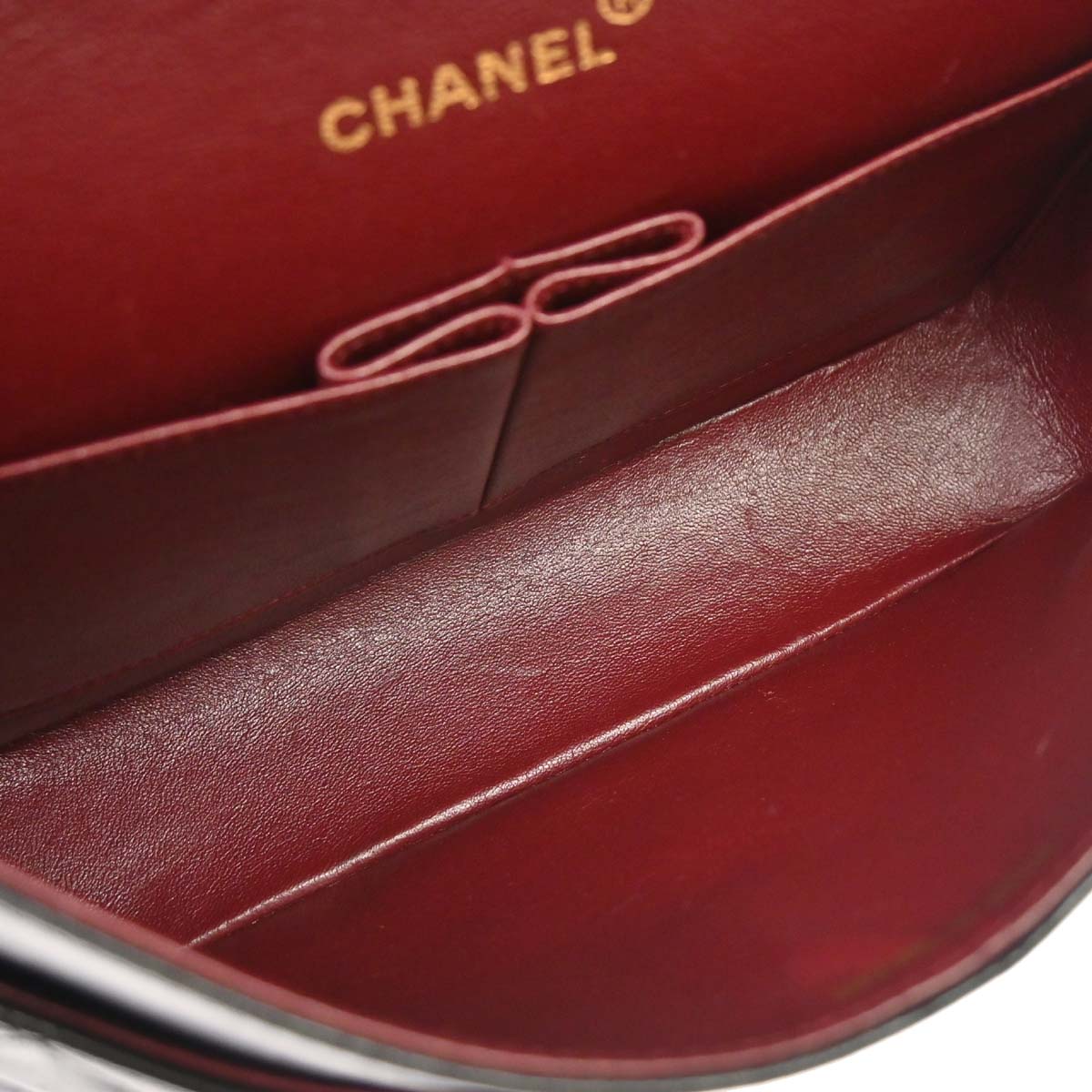 Chanel 1994-1996 Black Lambskin Medium Classic Double Flap Shoulder Bag