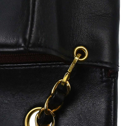 Chanel 1996-1997 Black Lambskin Small Diana Shoulder Bag