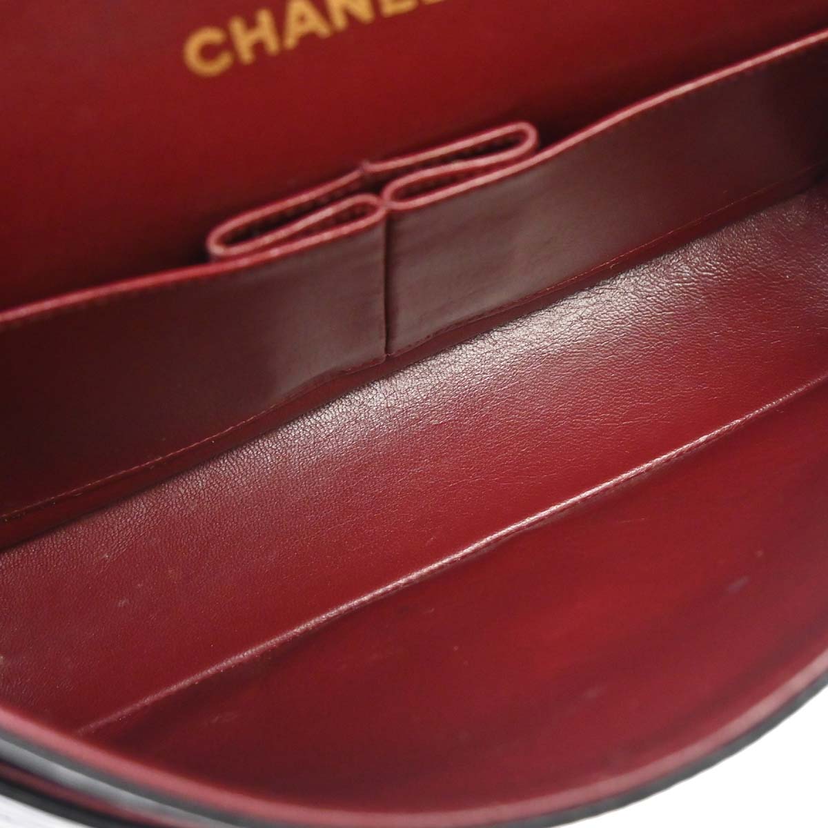 Chanel 1991-1994 Black Lambskin Medium Classic Double Flap Shoulder Bag