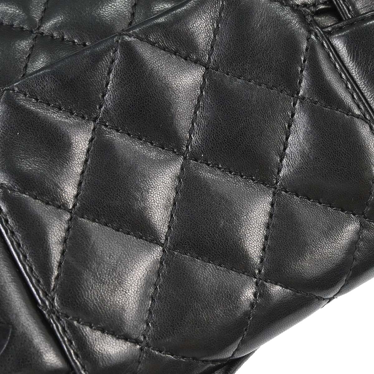 Chanel 2006-2008 Black Lambskin In The Mix 2way Shoulder Handbag