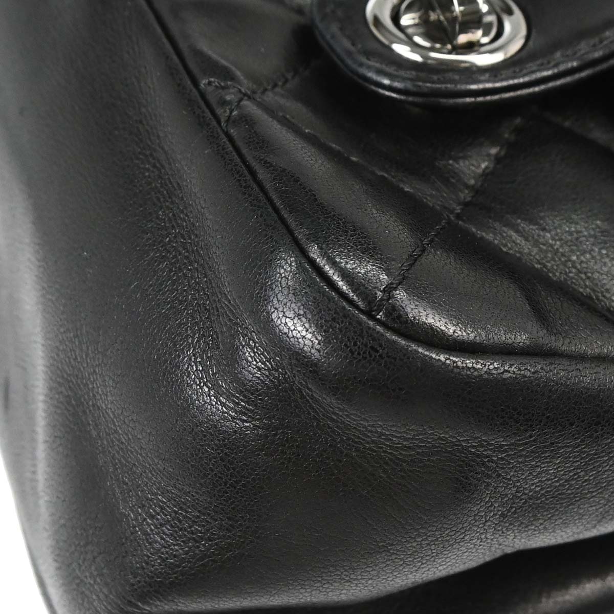 Chanel 2006-2008 Black Lambskin In The Mix 2way Shoulder Handbag