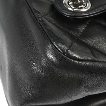 Chanel 2006-2008 Black Lambskin In The Mix 2way Shoulder Handbag