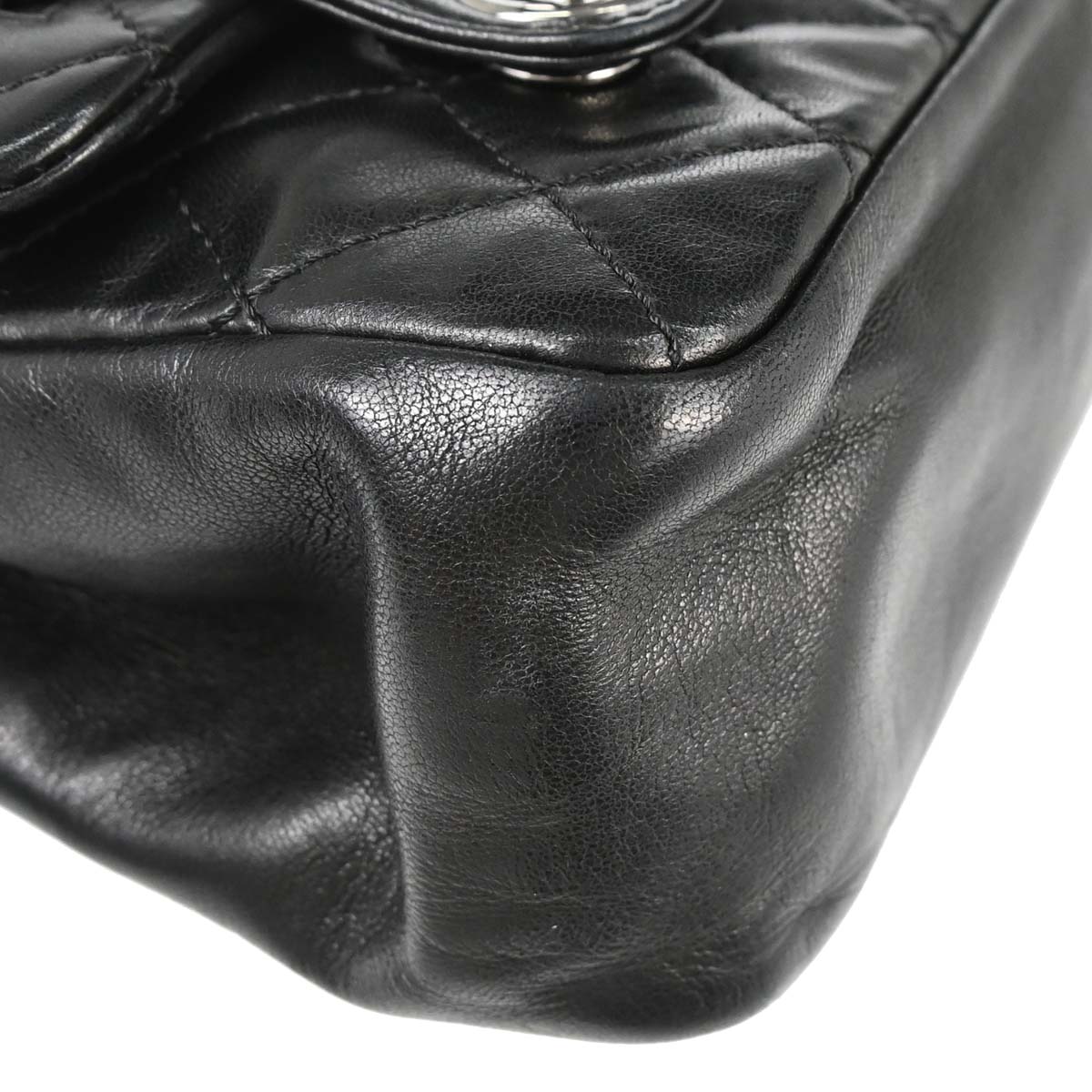 Chanel 2006-2008 Black Lambskin In The Mix 2way Shoulder Handbag