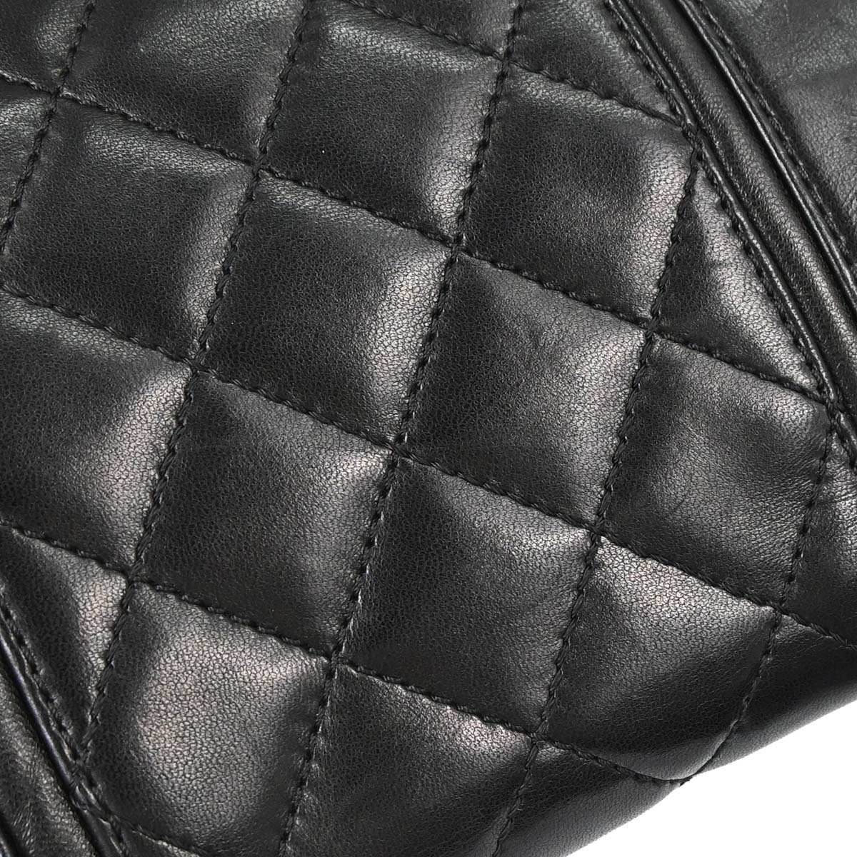 Chanel 2006-2008 Black Lambskin In The Mix 2way Shoulder Handbag