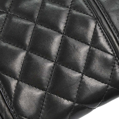 Chanel 2006-2008 Black Lambskin In The Mix 2way Shoulder Handbag