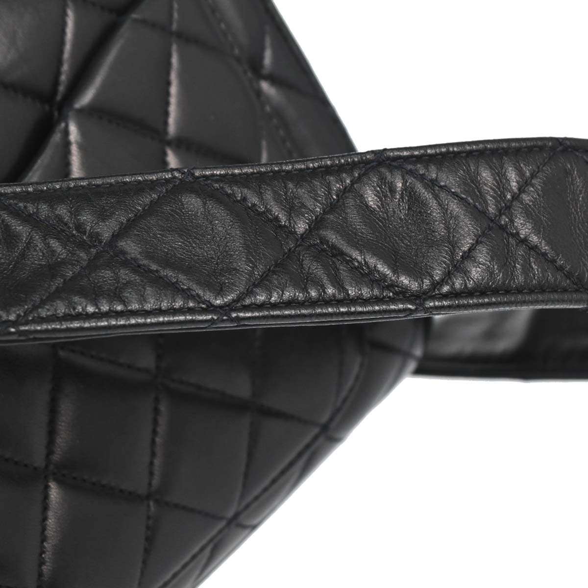Chanel 1991-1994 Black Lambskin Shoulder Bag