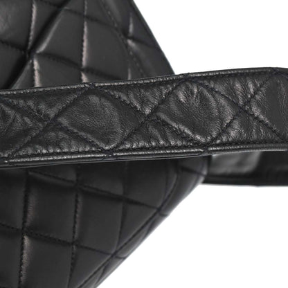 Chanel 1991-1994 Black Lambskin Shoulder Bag