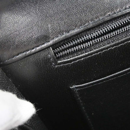 Chanel 1991-1994 Black Lambskin Shoulder Bag