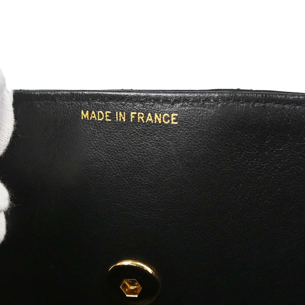 Chanel 1991-1994 Black Lambskin Shoulder Bag