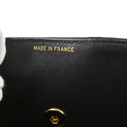 Chanel 1991-1994 Black Lambskin Shoulder Bag