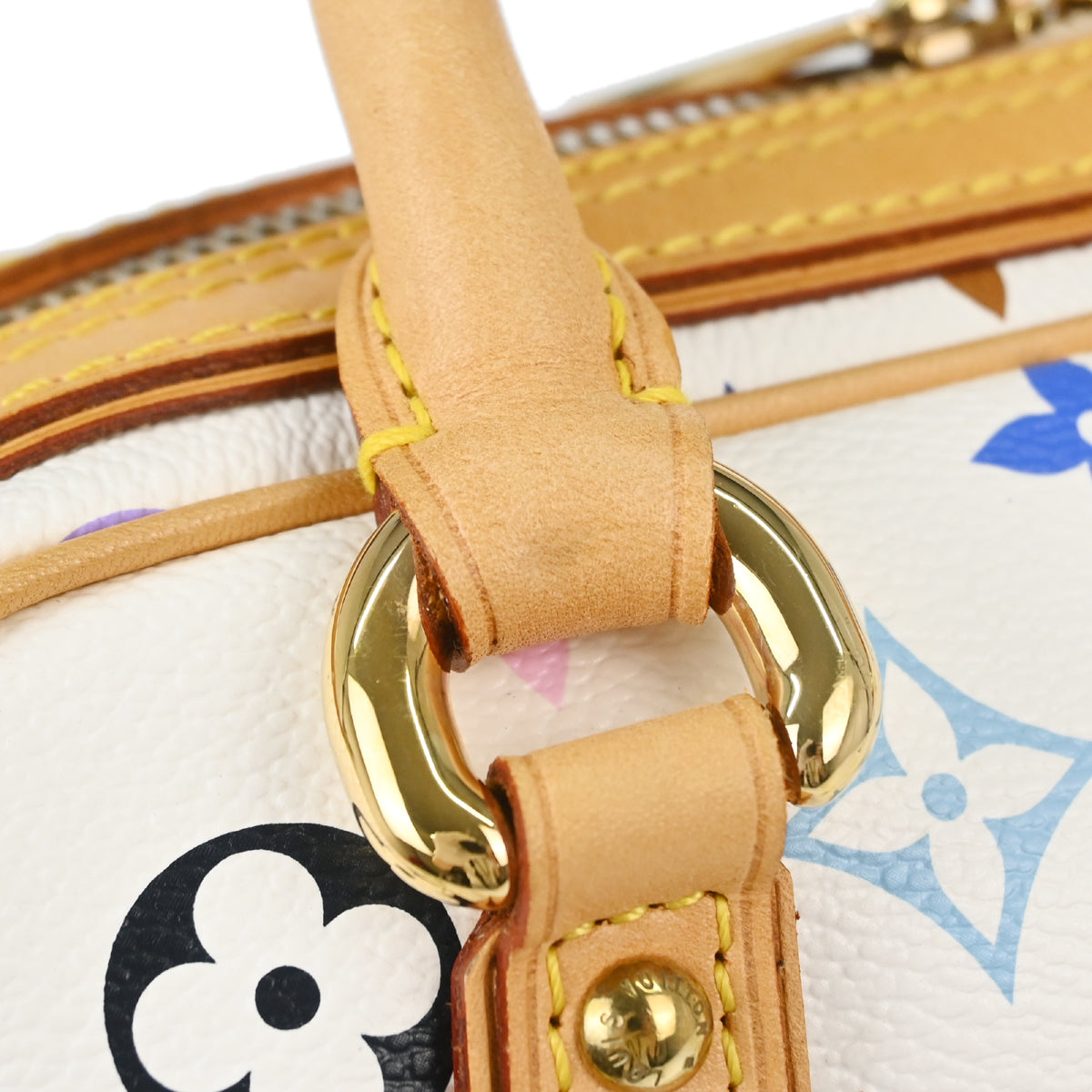 Louis Vuitton White Monogram Multicolor Priscilla Handbag M40096
