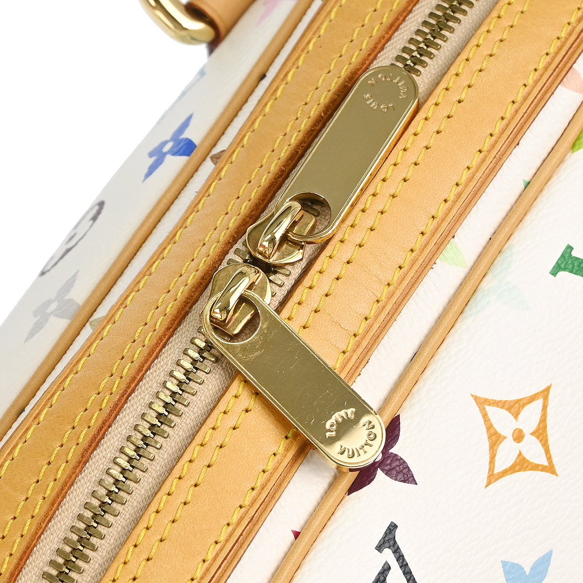 Louis Vuitton White Monogram Multicolor Priscilla Handbag M40096