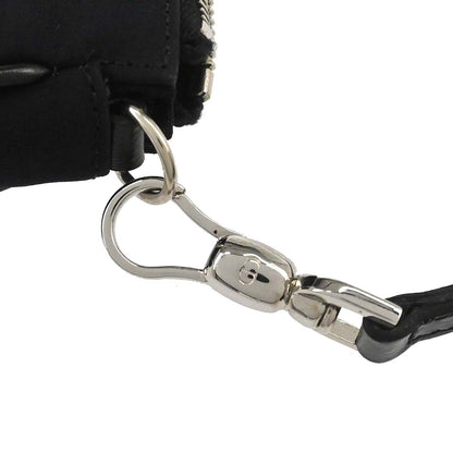 Christian Dior Black Canvas Beaded Saddle Handbag