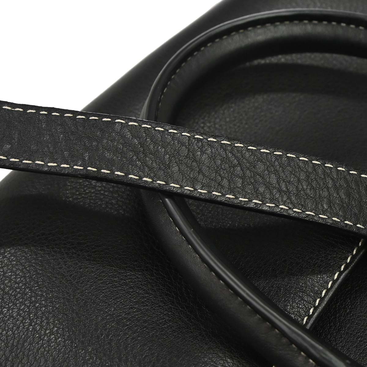 Christian Dior Black Leather Double Saddle Handbag