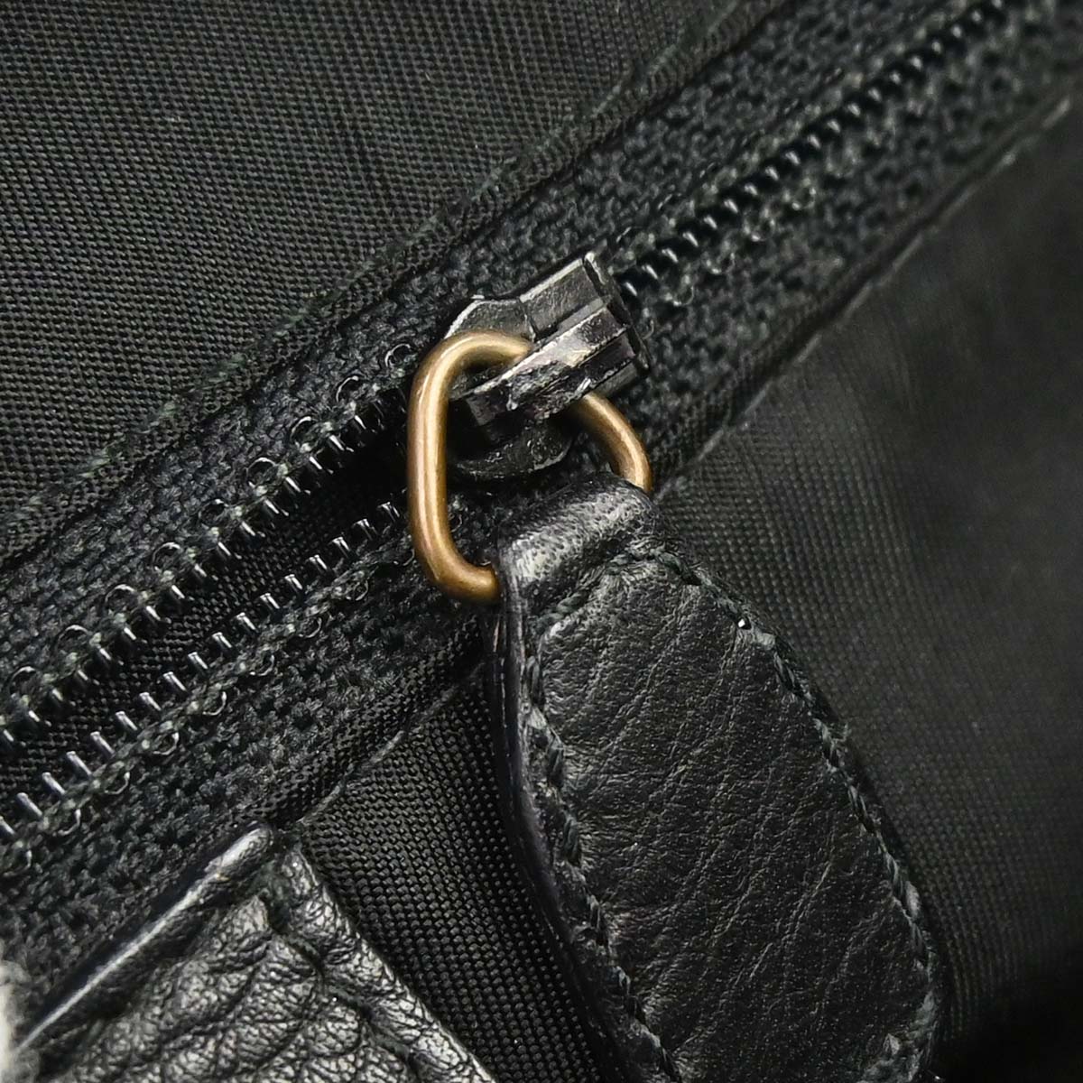Christian Dior Black Leather Double Saddle Handbag