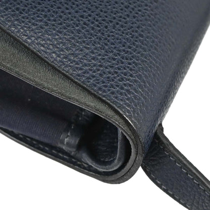 Hermes Navy Toile Officier Vache Liegee Sac Colorado PM Shoulder Bag