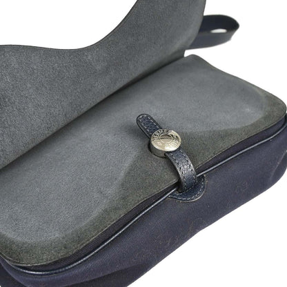 Hermes Navy Toile Officier Vache Liegee Sac Colorado PM Shoulder Bag