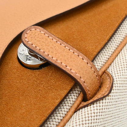 Hermes Natural Toile H Vache Liegee Sac Colorado MM Shoulder Bag