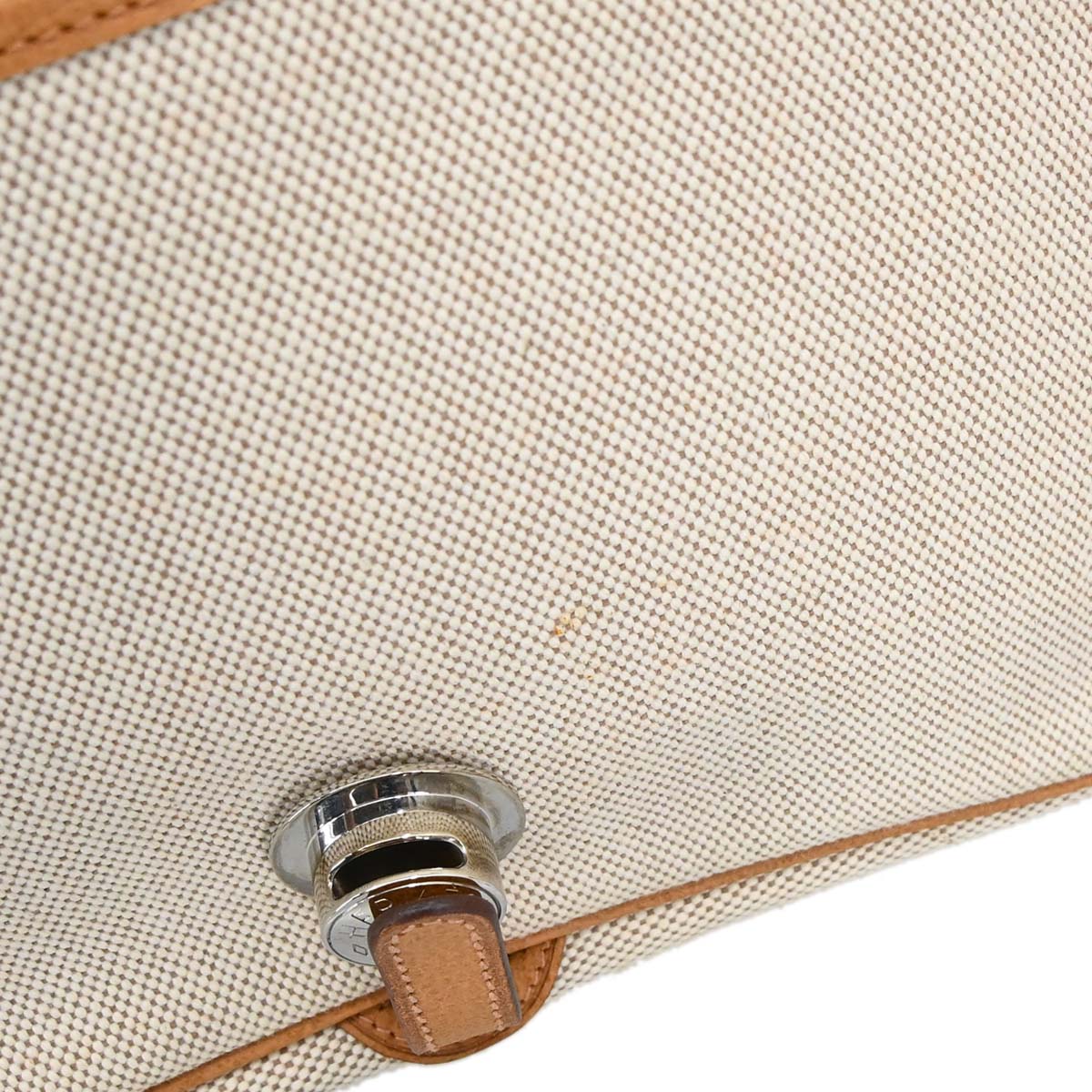 Hermes Natural Toile H Vache Liegee Sac Colorado MM Shoulder Bag