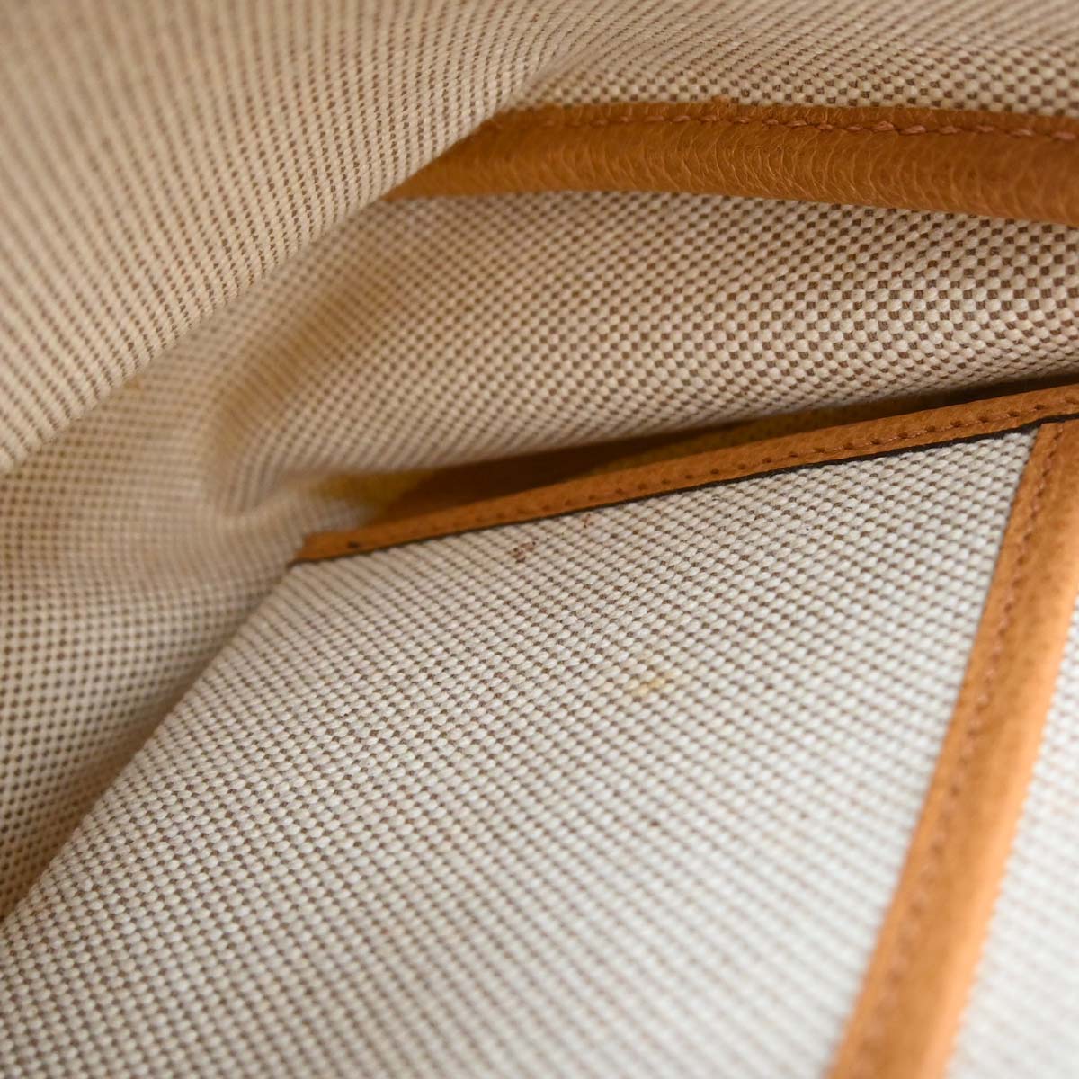 Hermes Natural Toile H Vache Liegee Sac Colorado MM Shoulder Bag