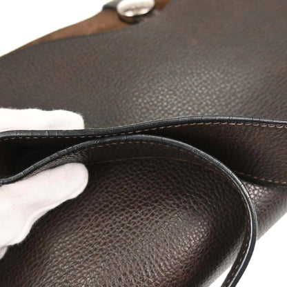 Hermes Cafe Toile Officier Vache Liegee Sac Colorado MM Shoulder Bag