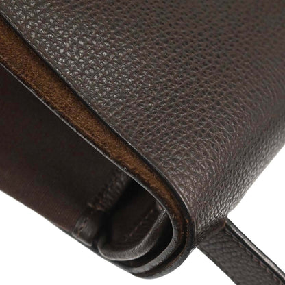 Hermes Cafe Toile Officier Vache Liegee Sac Colorado MM Shoulder Bag