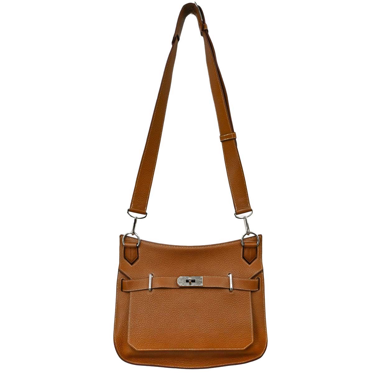 Hermes Gold Taurillon Clemence Jypsiere 31 Bag