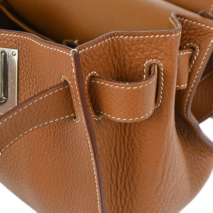 Hermes Gold Taurillon Clemence Jypsiere 31 Bag