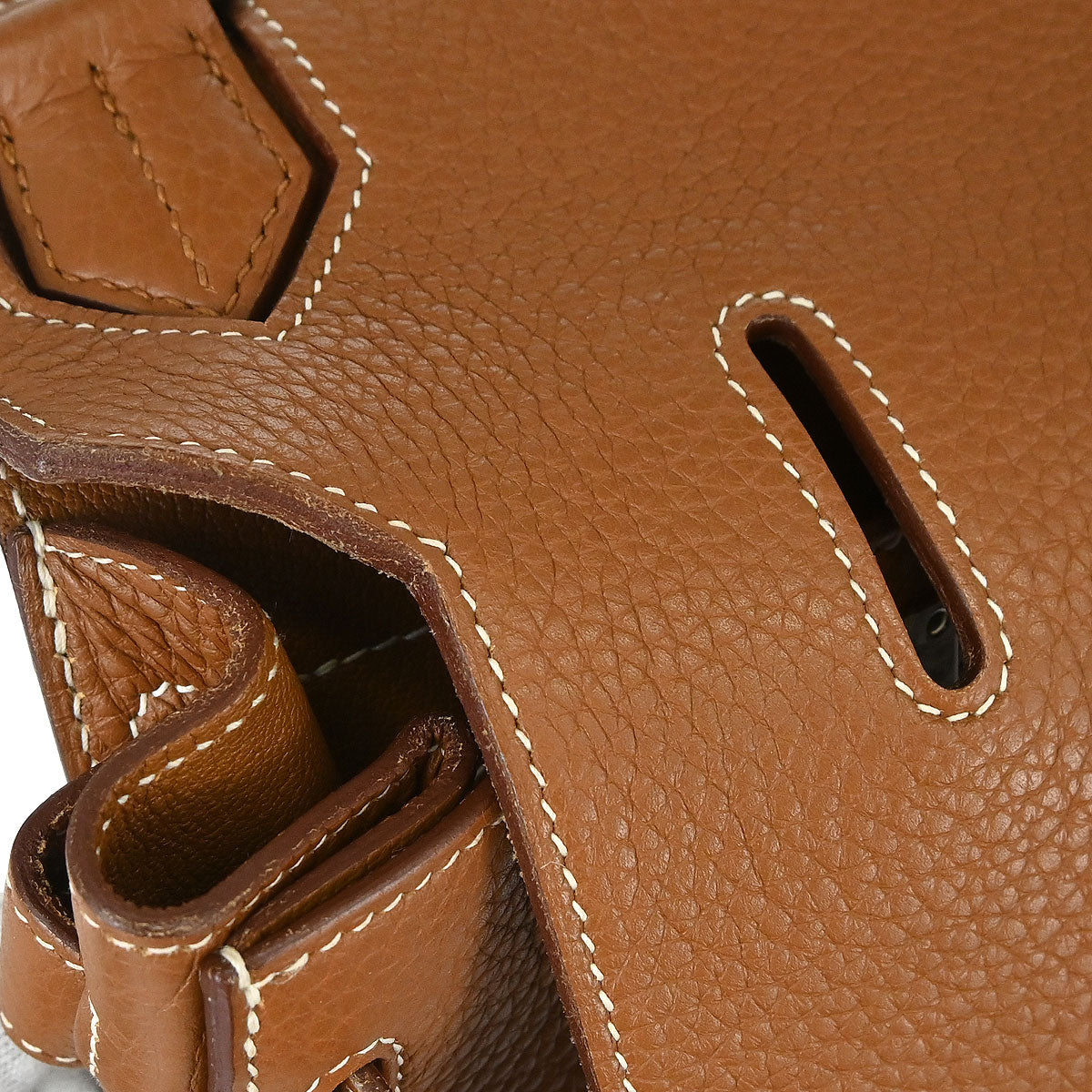 Hermes Gold Taurillon Clemence Jypsiere 31 Bag