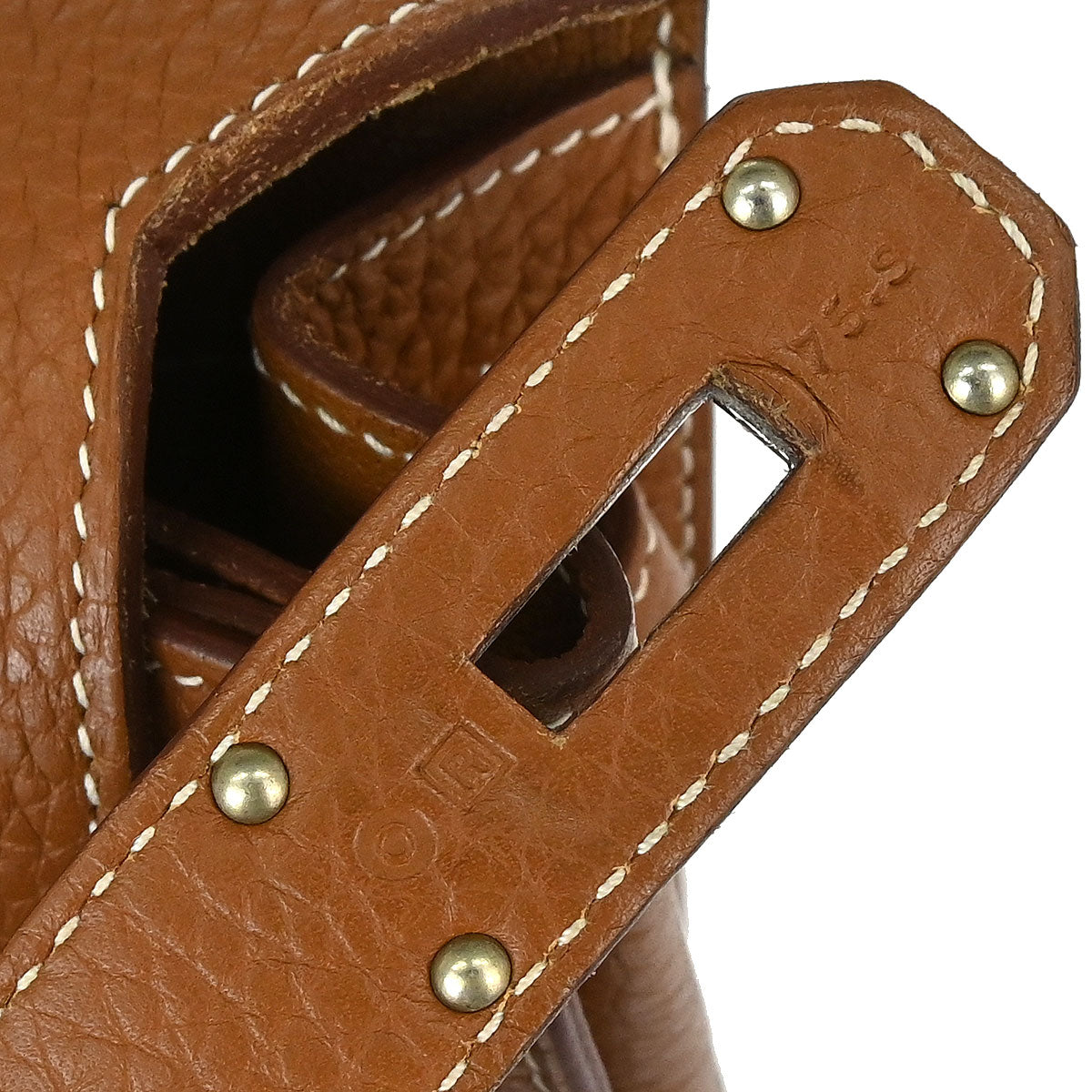Hermes Gold Taurillon Clemence Jypsiere 31 Bag