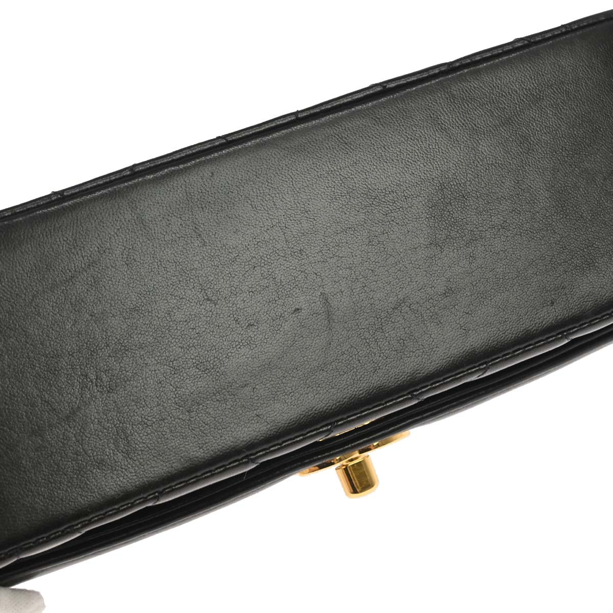 Chanel 1994-1996 Black Lambskin Small Diana Shoulder Bag