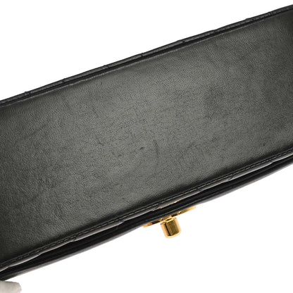 Chanel 1994-1996 Black Lambskin Small Diana Shoulder Bag