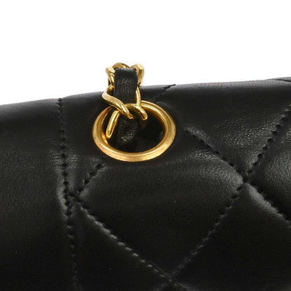 Chanel 1994-1996 Black Lambskin Small Diana Shoulder Bag