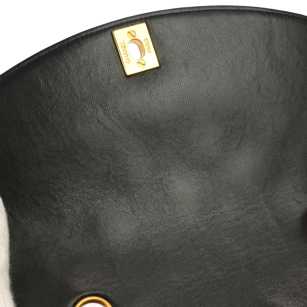 Chanel 1994-1996 Black Lambskin Small Diana Shoulder Bag