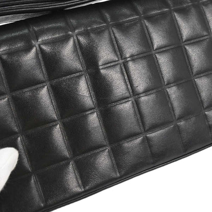 Chanel Black Lambskin Choco Bar Shoulder Bag